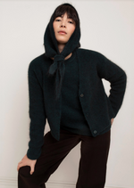 Serena Cropped Cardigan in Teal Mix