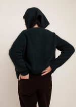 Serena Cropped Cardigan in Teal Mix