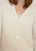Serena Cropped Cardigan in Cream