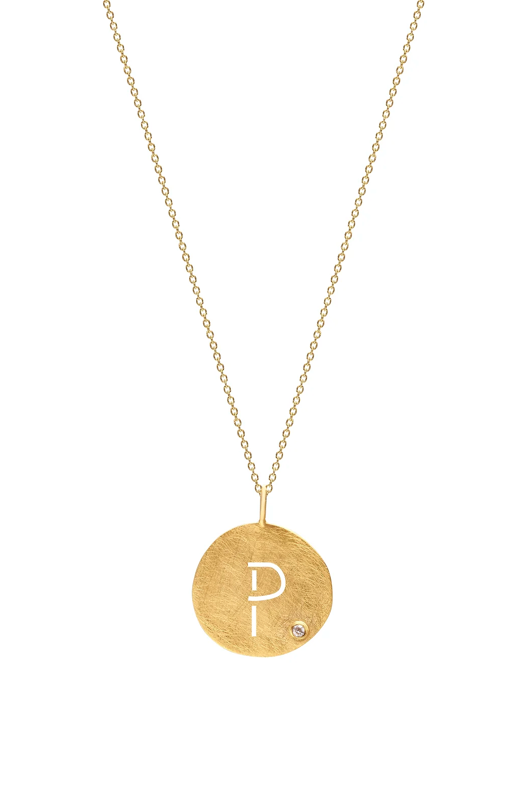 Monogram Pendant with Chain
