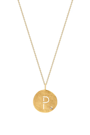 Monogram Pendant with Chain
