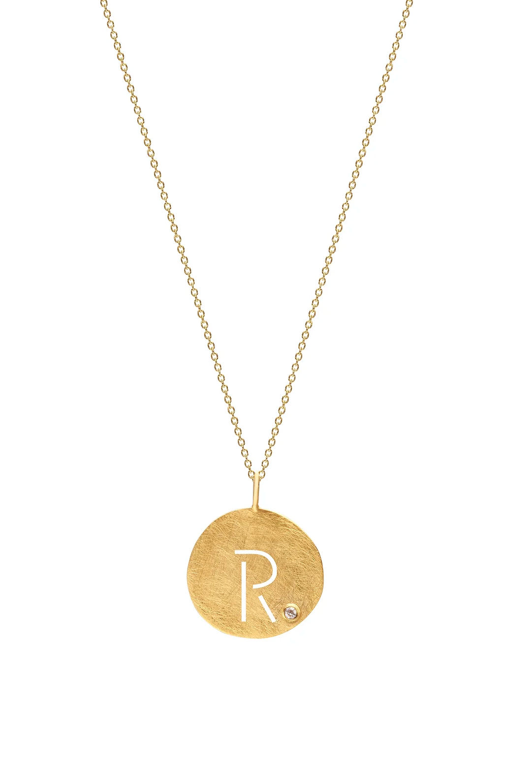 Monogram Pendant with Chain