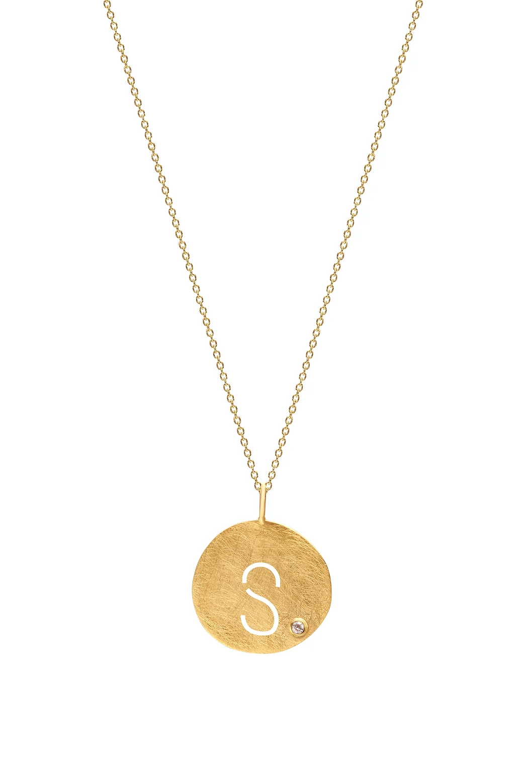 Monogram Pendant with Chain