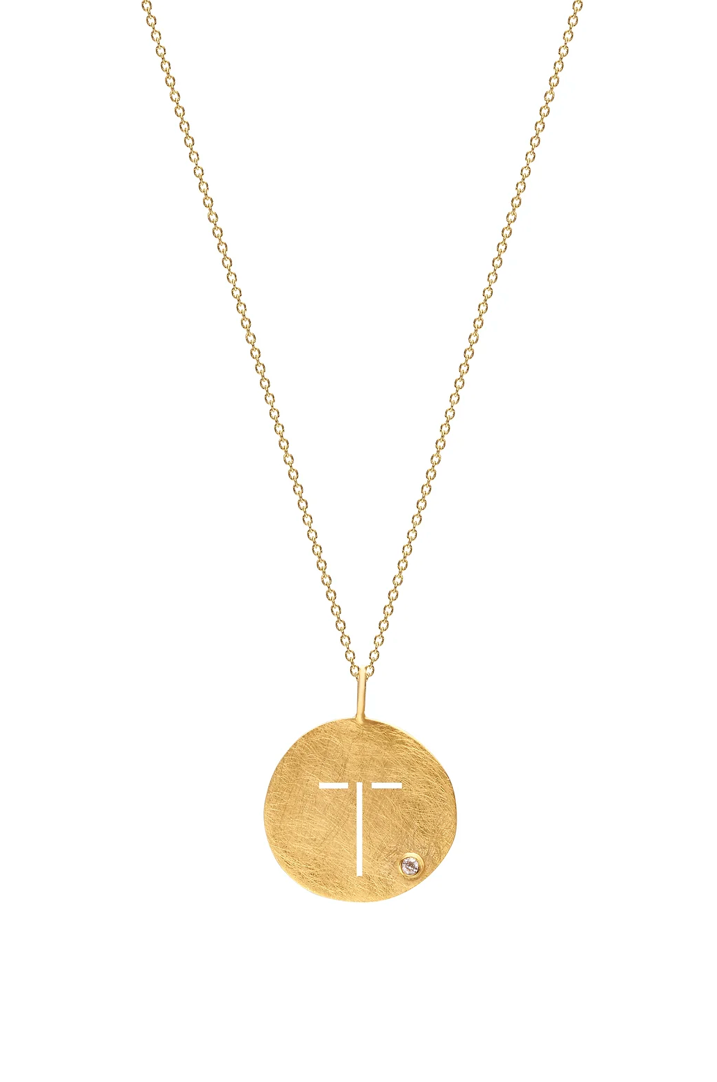 Monogram Pendant with Chain