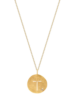 Monogram Pendant with Chain