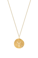 Monogram Pendant with Chain