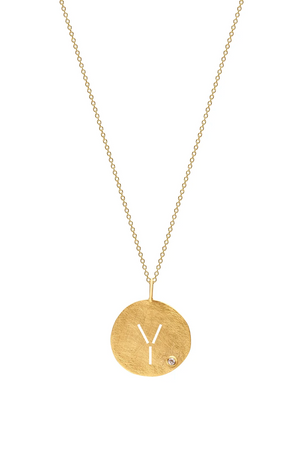 Monogram Pendant with Chain