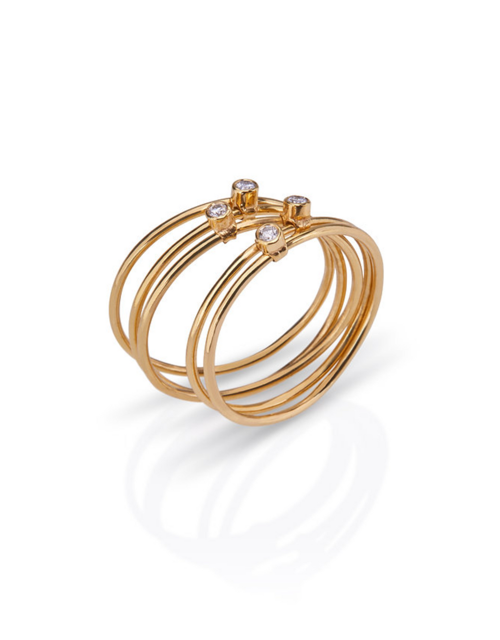 Five Links Diamond Ring