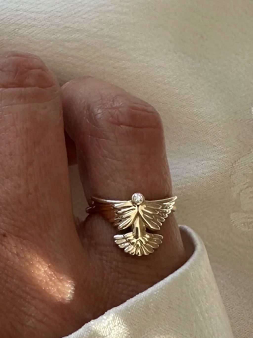 14K Gold "Wings" Talisman 2025 Ring