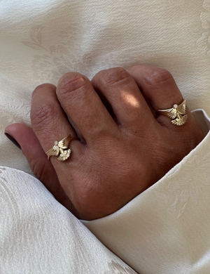 14K Gold "Wings" Talisman 2025 Ring