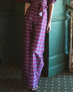 Scarett Pant in Berry Tartan