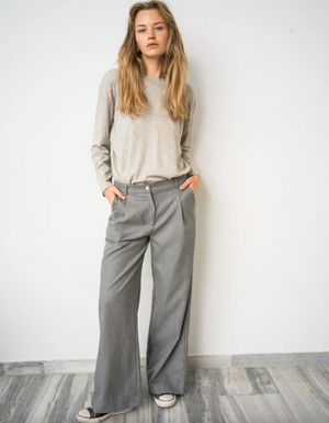 City Sweater in Grey Mélange