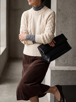 Hana Cable Sweater in Cream