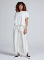 Cropped Sailor in Sand Stripe