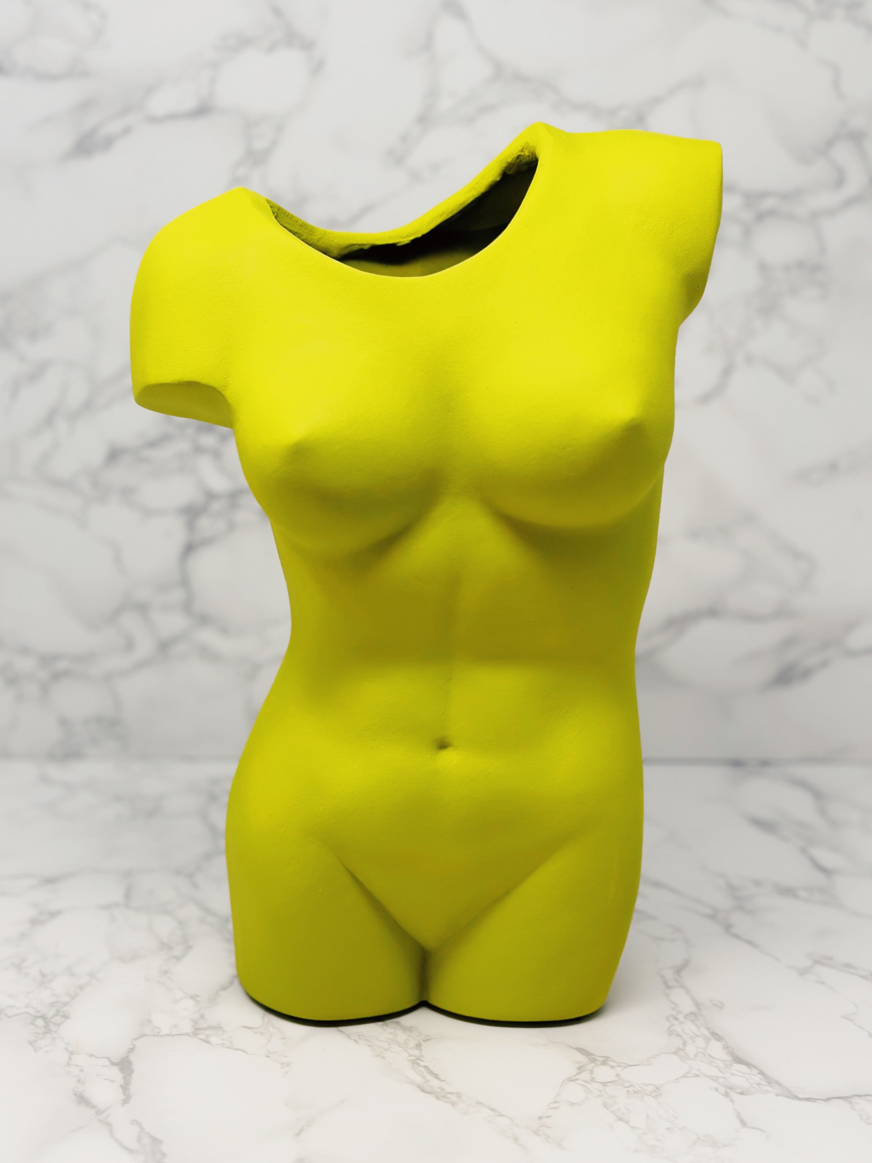 Womens Torso Vase in Canary