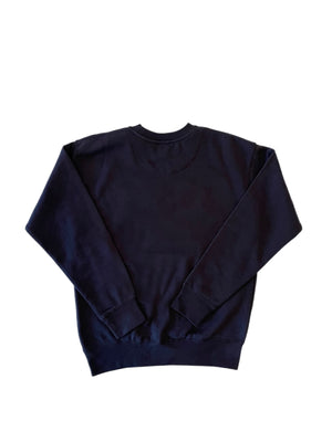 Stella's Embroidered Crewneck Sweatshirt in Navy with Red Embroidery