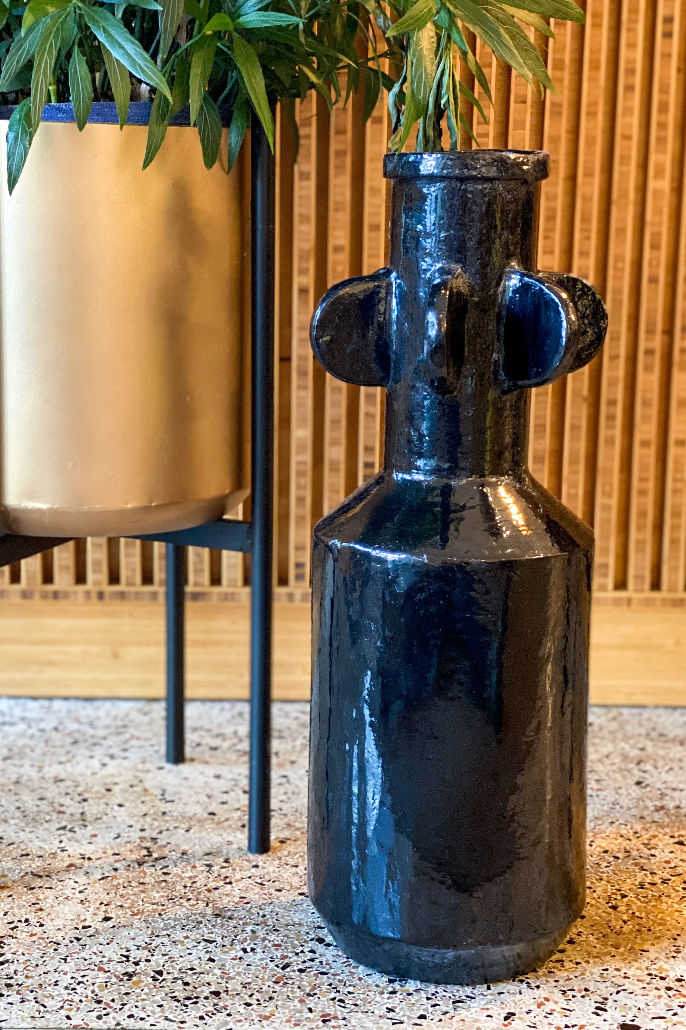 Spindale Black Vase Tall