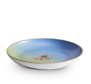 Lito-Eye Canape Plate in Green+Blue