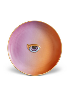 Lito-Eye Canape Plate in Purple+Orange