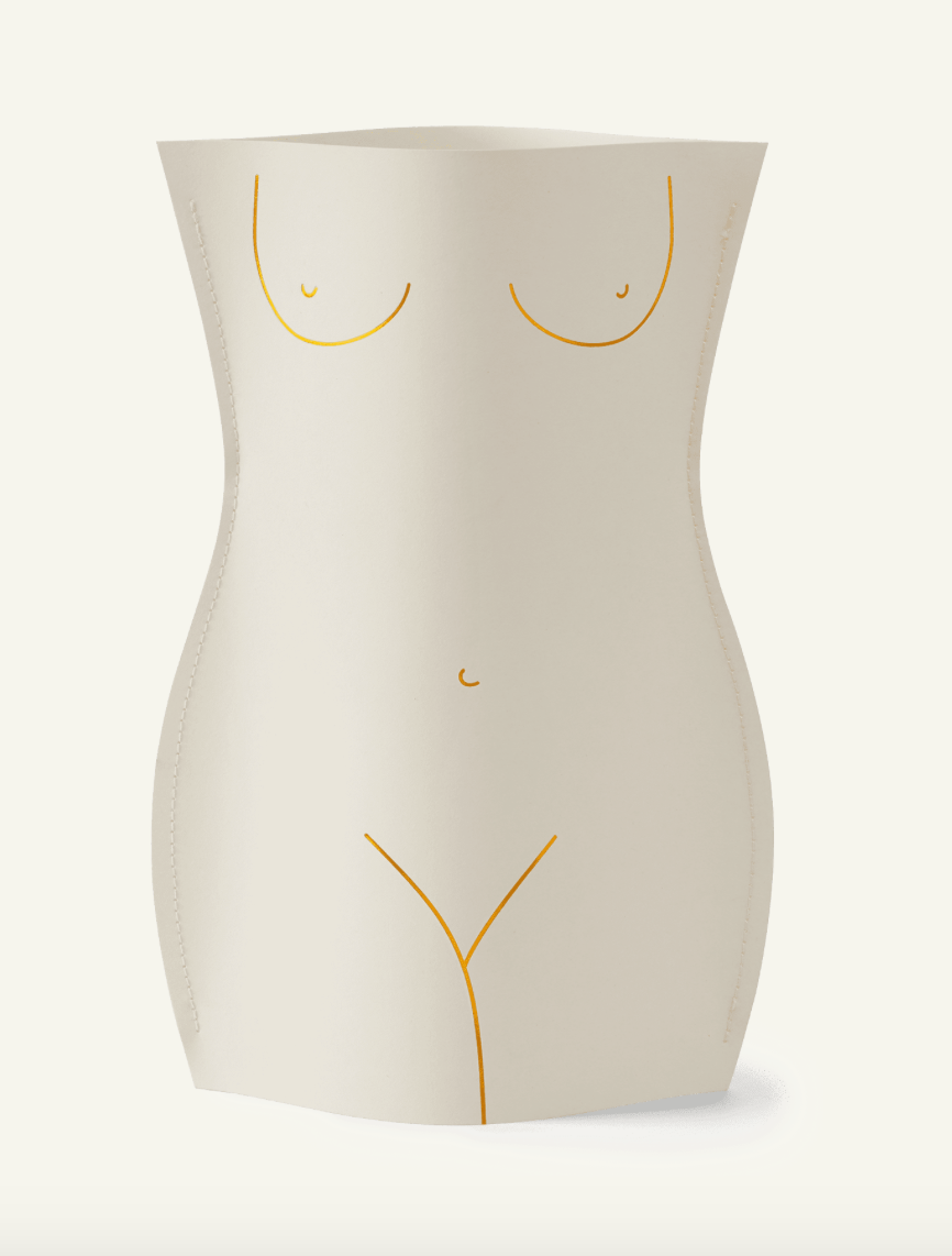 Large Venus Paper Vase in Ivory