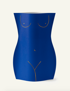 Large Venus Paper Vase Blue