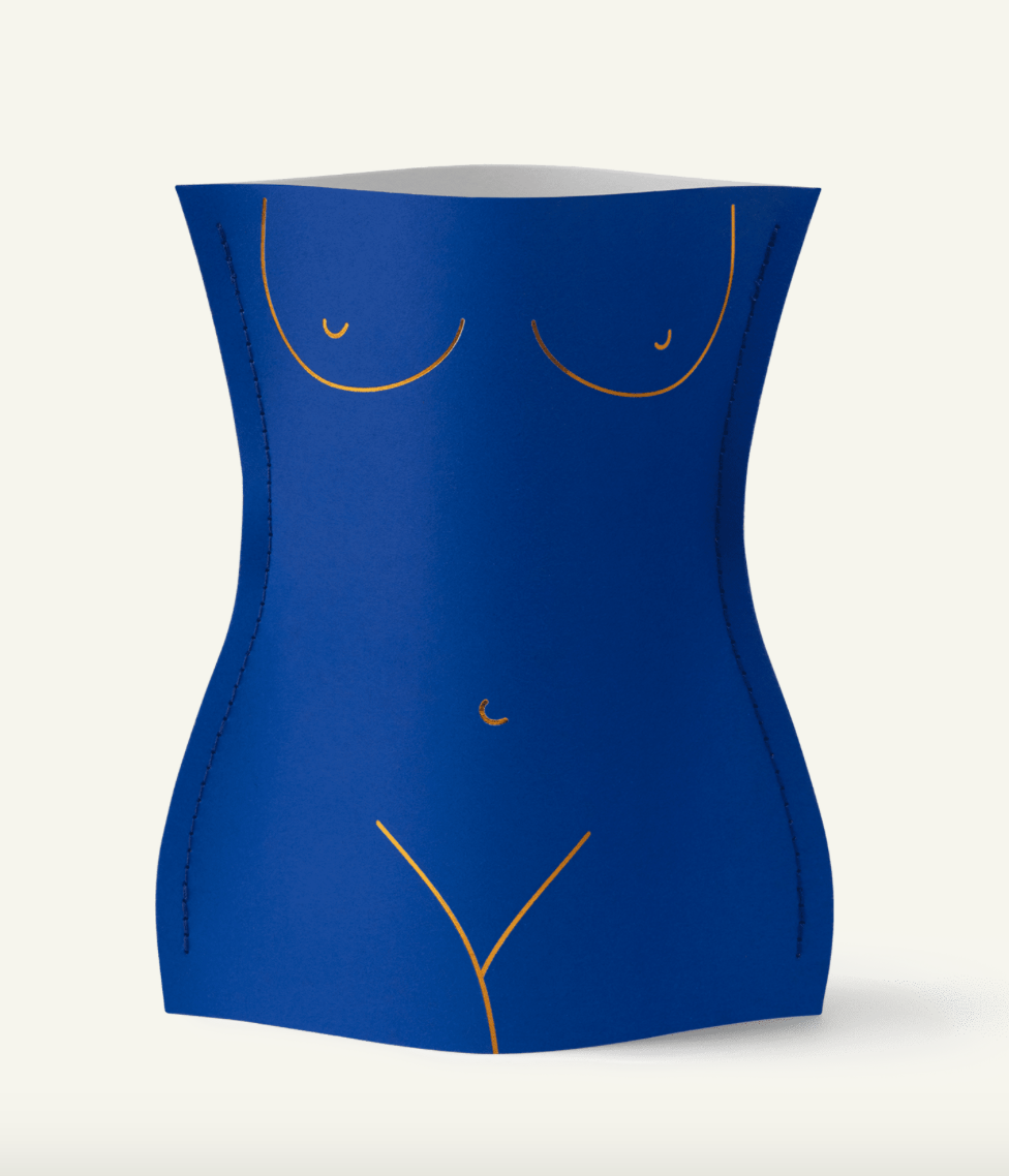 Mini Venus Paper Vase in Blue