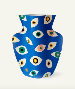 Large Nazar Paper Vase in Blue