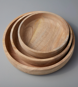 Raw Natural Mango Wood Serving Bowl Medium
