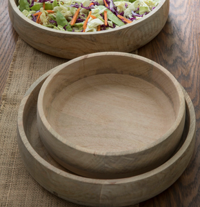 Raw Natural Mango Wood Serving Bowl Large