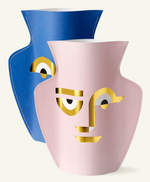 Large Apollo Paper Vase in Blue/Pink