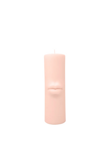 Lips Pillar Candle in Blush