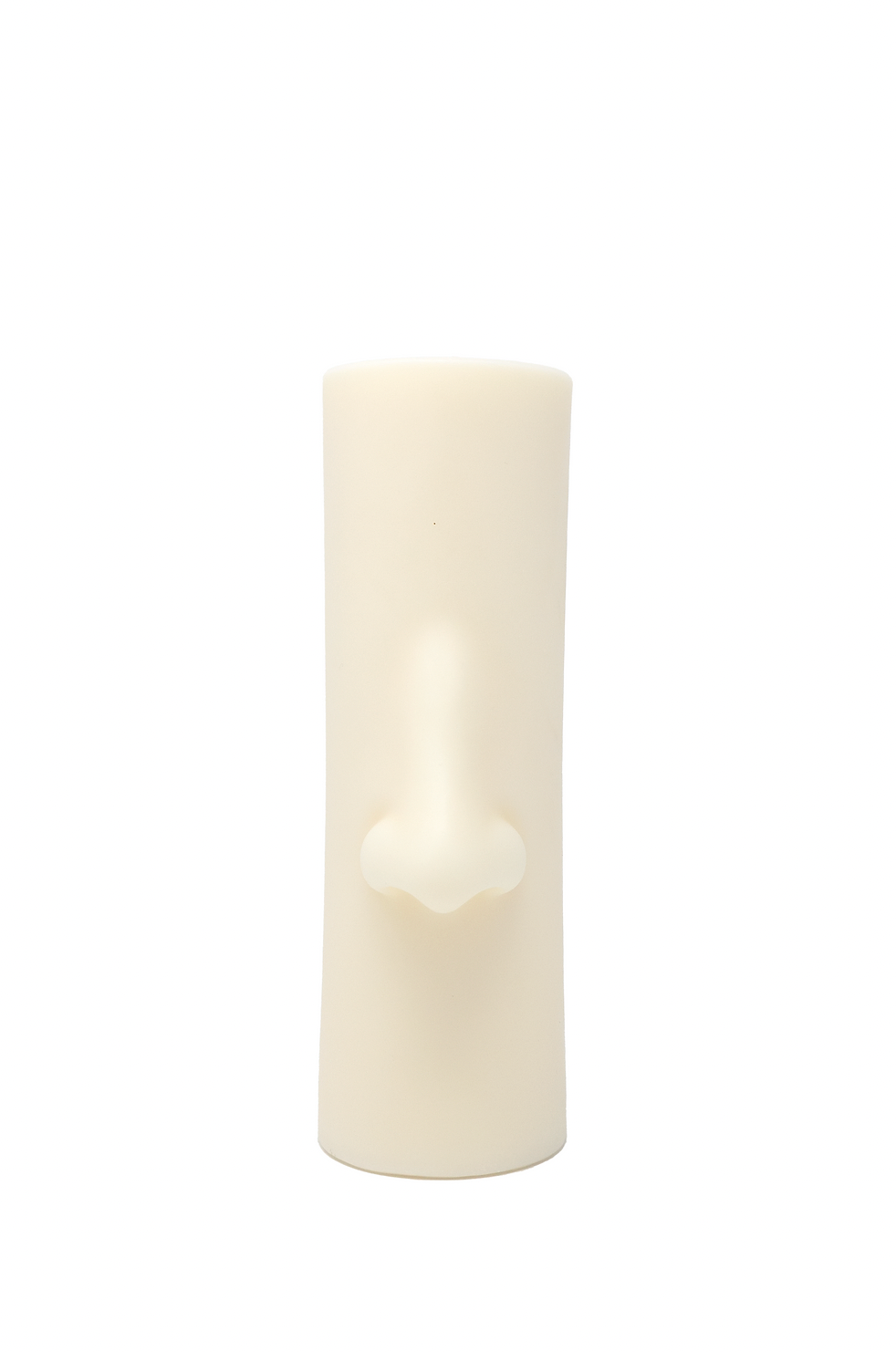 Nose Pillar Candle in White