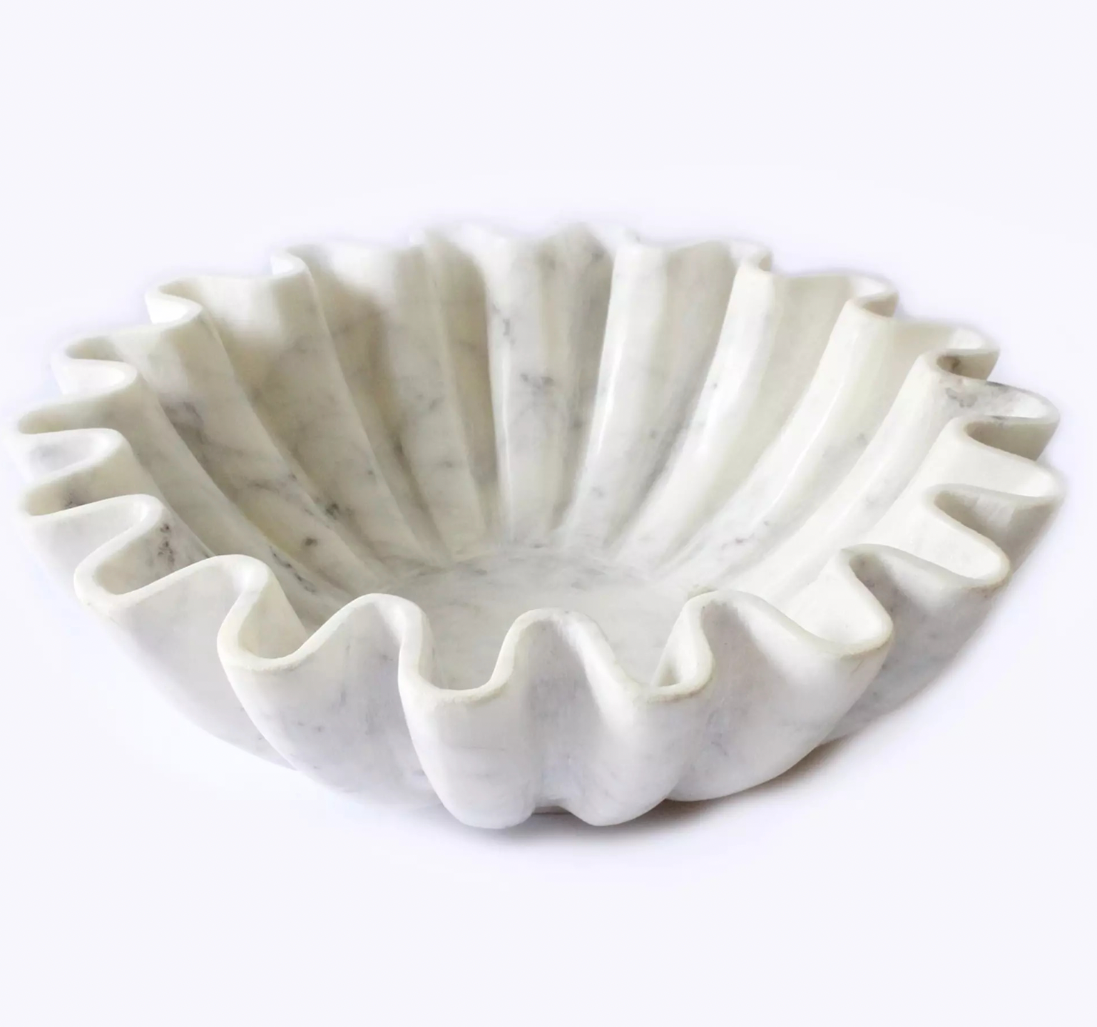 Marble Fine Carved Lotus Bowl