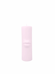 Lips Pillar Candle in Lavender