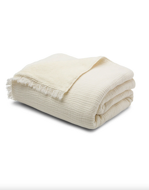 Alaia Sherpa Throw in Coconut